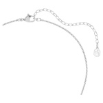 Sublima pendant Round cut, White, Rhodium plated